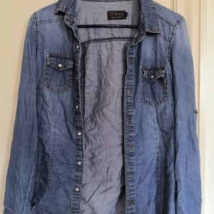 Ci Sono Blue Denim Button Shirt